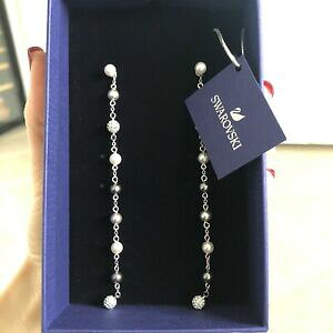 yzWG[EANZT[ vOCOXtXL[NX^promo boucles dforeilles longues swarovski perles cristaux neuves authentiques