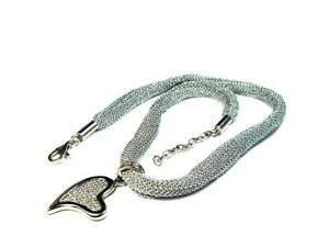 【送料無料】ジュエリー・アクセサリー アルジェントダドナコンシオンドロアクオーレコリアーエペンデンテシルパコラーナsciarpa collana in argento 925 da donna con ciondolo a cuore collier e pendente