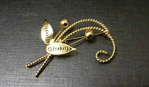 �y���������z�W���G���[�E�A�N�Z�T���[ ���F�����C���S�[���hbroche ancienne fleur vermeil argent filigrane plaque or vintage xxeme