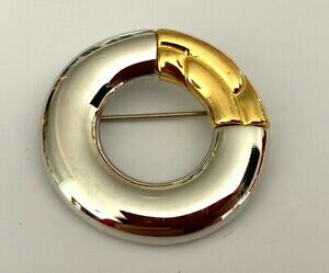 yzWG[EANZT[ S[hVo[u[`v`T[Nlbroche dore amp; argente petit cercle signe monet 3,55cm neuf