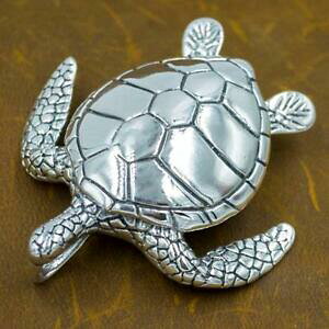 【送料無料】ジュエリー・アクセサリー ウミガメスターリングシルバーメンズhuge sea turtle reptile authentic genuine 925 sterling silver ag mens pendant