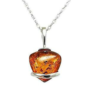 yzWG[EANZT[ `F[Vo[Ao[n[gy_gtoc 925 argent ambre forme coeur pendentif sur 457cm chaine
