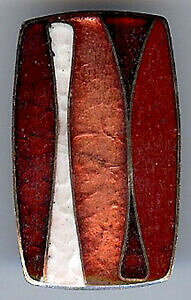 yzWG[EANZT[ yhCcBe[W_jYGiy_gperli allemagne vintage moderniste rouge et blanc email pendentif