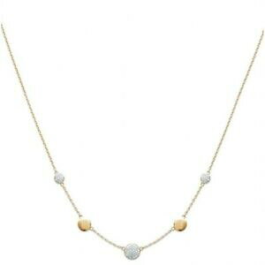 �y���������z�W���G���[�E�A�N�Z�T���[ �W���R�j�E�����b�L�����O�J���[collier en plaque or cercles pastilles pave en oxydes de zirconium blanc