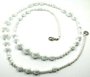 yzWG[EANZT[ R[iAeBJ[iFlcBAXtFrALQbc@collana antica murrina venezia, co971a01, sfere bianche, lunghezza 90 cm