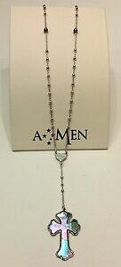 yzWG[EANZT[ AR[iWRAWFgN[X}hylNI[amen collana girocollo argento croce madreperla nera cuore clbmpg4