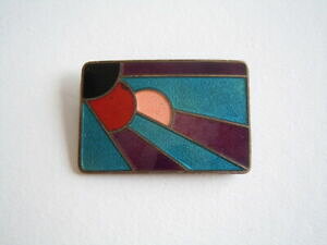 �y���������z�W���G���[�E�A�N�Z�T���[ �I�[���h�A�[���f�R���^���u���[�`�T���r�[���p�^�[��vieux art deco courriel metal broche sunbeam motif 12,4 g4,0 x 2,7 cm