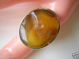 【送料無料】ジュエリー・アクセサリー ハニークラウドネイチャーアンバーサイズシルバーリングcertifie bague en argent avec miel nuage nature ambre 9,4 g taille 54