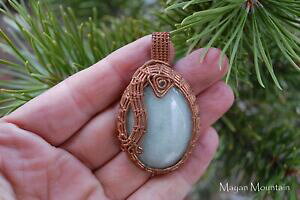 �y���������z�W���G���[�E�A�N�Z�T���[ �O�A�e�}���O���[���~���g�W�F�C�h�J�{�V�����h���[�v�P�[�u���p�b�Nguatemalteque vert menthe jadeite jade cabochon cable drape emballe cuivre