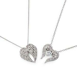 yzWG[EANZT[ R[ihiARAAWFWRl[gCAjgcollana donna amen con ali angelo zirconate in aregnto 925 clwh