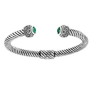 【送料無料】ジュエリー・アクセサリー シルバースターリングブレスレットグリーンクォーツargent sterling bracelet avec vert quartz ab1027gq 0