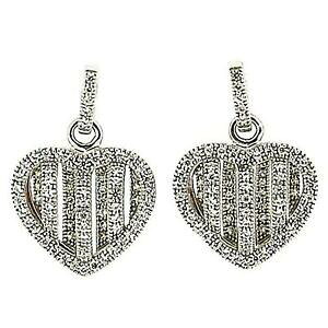 yzWG[EANZT[ nhCOVo[NX^}CNpFn[g925 argent cristal coeur micropavee fait a la main boucles doreilles goutte