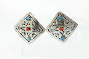 �y���������z�W���G���[�E�A�N�Z�T���[ ���L�V�R�V���o�[�X�^�[�����O���b�h�R�[�����^�[�R�C�Y�X�N�G�A�N���b�v�C���[mexicain argent sterling rouge corail amp; turquoise 37mm carre avec clip oreilles