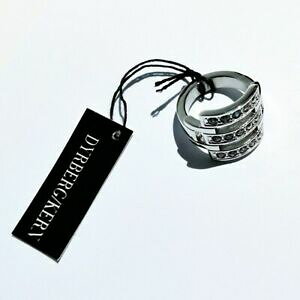 yzWG[EANZT[ AjOEAiAZX`[XtXL[j[^TCYdyrberg kern?anillo ring uhanna acero steel swarovski nuevo talla size 3