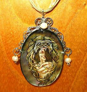 yzWG[EANZT[ hCcy_gVo[VACIwbhyCgpendentif en allemagne argent russe authentique main peint beau fille lion tete