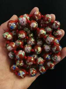 �y���������z�W���G���[�E�A�N�Z�T���[ �A�W�A�p�[�e�B�V�����l�b�N���Xcollier cloisonne asiatique rouge et bleu