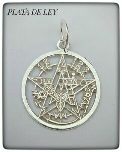 yzWG[EANZT[ egO}gy^OEBbJGpX[X^[OVo[tetragrammaton pentagram pagan wicca pendant eliphas levi 925 sterling silver