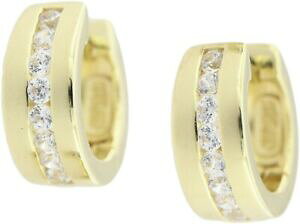 yzWG[EANZT[ qWNI[X^[OVo[S[hbLWRcreoles a charnieres 925 sterlingargent plaque or avec zircone 425996