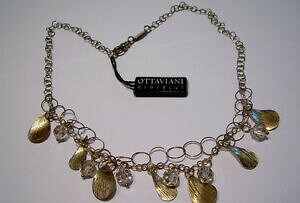 yzWG[EANZT[ Ib^BA[jR[iRyfeBAtHAGXtXL[ottavianicollana con pendenti a foglia e swarovski
