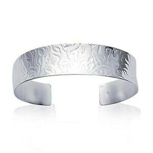 yzWG[EANZT[ Vo[W`Z[[fBjonc en argent 925000 rhodie large avec fines ciselures