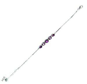 yzWG[EANZT[ Vo[AWXguXbgbracelet amethyste argent