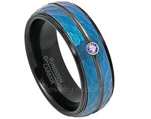 yzWG[EANZT[ n}[h[^OXeOW[AWXgdome martele tungsten bague fait sur mesure 007ct amethyste naissance 754