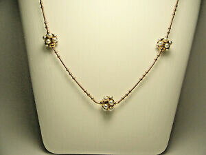 yzWG[EANZT[ Be[WX^CR[ip[h^X^CgVbNoeBvintage stile collana matinee perle dorata 14 kt in stile retro chic liberty
