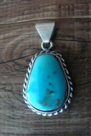 【送料無料】ジュエリー・アクセサリー ナバホスターリングジュエリーシルバーターコイズペンダントnavajo bijoux sterling argent turquoise pendentif