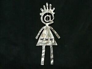 �y���������z�W���G���[�E�A�N�Z�T���[ �O�����f�u���[�V���C���^�[�l�b�g�t�����X�r�`�F�h�x��grande broche internet signee biche de bere made in france 2000