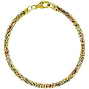 yzWG[EANZT[ gbNgvgVo[X^[OgeBfUCuXbgtoc triple ton argent sterling 98gr tortillon design bracelet 191cm