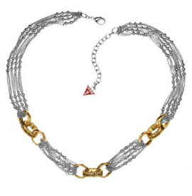 【送料無料】ジュエリー・アクセサリー ネックレスシルバーネックレスゲルブゴールデンリングguess collier collier ubn81051 argente avec gelbgoldenen anneaux