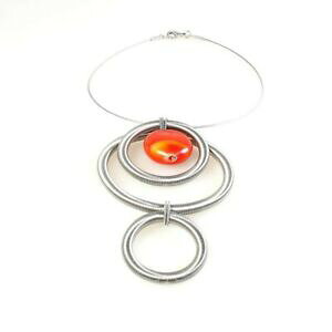 yzWG[EANZT[ Rb[iCAb`CIGyfBFgfB[m\tBA[gA{bJGfg}mcollana in acciaio e perla di vetro di murano siato a bocca e m