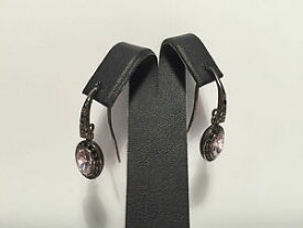 【送料無料】ジュエリー・アクセサリー イヤリングシルバーブラックジルコンローズクォーツシルバー boucles doreilles silver, noir zircons amp; rose quartz argent et