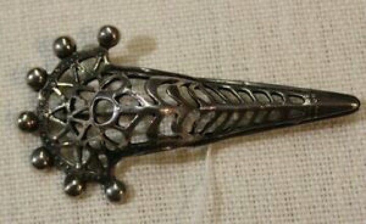 Broche Fibule En Argent Massif Toulhoat - Style Celtique Breton, Pièce Unique Et Authentique