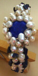 yzWG[EANZT[ AWFgRyGsXub`hibracciale donna in argento con perle e lapis