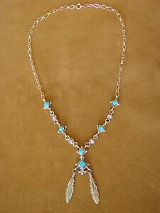 yzWG[EANZT[ lCeBuAJWG[^[RCYVo[X^[OtFU[NlbNXAj[native americain bijoux turquoise argent sterling plume lien colli