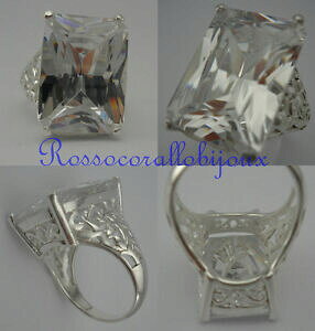 yzWG[EANZT[ AlbRWR[lrARanello con zircone incolore bianco