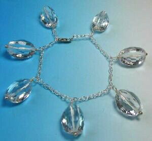 yzWG[EANZT[ LLGC^[NH[cVo[}bVuuXbgscintillant createur quartz amp; argent massif bracelet 409397