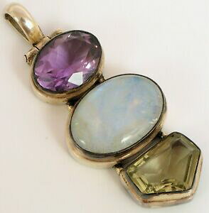 yzWG[EANZT[ Be[WVo[X^[O{[OhAWXgNH[cX[Ny_gA[eBUvintage argent sterling beau grand amethyste quartz fume penden