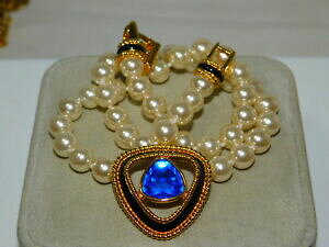 【送料無料】ジュエリー・アクセサリー スワロフスキースワンパールズカラーラスネックサファイアゴールドクリスタルエナメルswarovski cygne perles collier ras du cou saphir or cristal email pendant 11d21