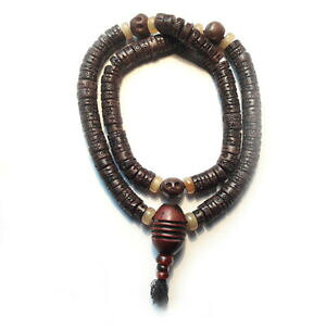 �y���������z�W���G���[�E�A�N�Z�T���[ �l�p�[���`�x�b�g�}��ancien mala nepalitibetain zenji fait main en os grave