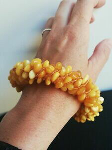 �y���������z�W���G���[�E�A�N�Z�T���[ �o���g�u���X���b�gbracelet ancien en ambre de baltique, creation artistique