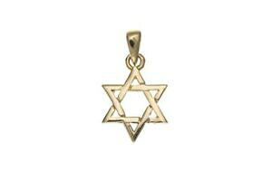 �y���������z�W���G���[�E�A�N�Z�T���[ �S�[���h�X�^�[�I�u�f���B�b�h�y���_���g�u�����b�N9ct or etoile de david pendentif breloque