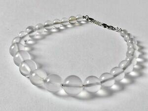 yzWG[EANZT[ VNX^p[zCgNH[clbNXcollier ancien perles cristal de roche quartz blanc