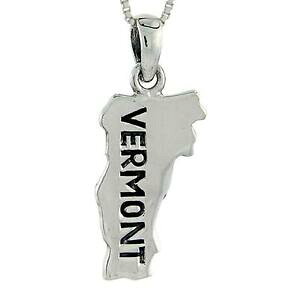 �y���������z�W���G���[�E�A�N�Z�T���[ �V���o�[�X�^�[�����O�o�[�����g�J�[�h�y���_���g�u�����b�N�C�^���A�{�b�N�Xargent sterling vermont etat carte pendentif breloque,18 italien boite