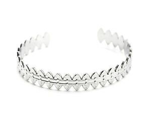 �y���������z�W���G���[�E�A�N�Z�T���[ �N���E���n�}�[�h�I�[�o���|�C���g�X�V���o�[�X�`�[�������N�u���X���b�gbc3936f bracelet jonc avec couronne ovales marteles pointus acier argente