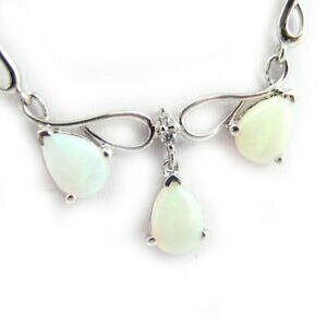 yzWG[EANZT[ zCgIp[Vo[lbNXles tresors de lily [g0799] collier argent deesse opale blanc