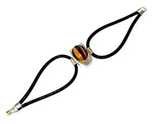 �y���������z�W���G���[�E�A�N�Z�T���[ �V���o�[�^�C�K�[�A�C�u���X���b�gbracelet oeil de tigre argent