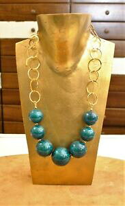 �y���������z�W���G���[�E�A�N�Z�T���[ �R���[�i�{�[�����W���_�X�}���^�^�R���r�W���[collana ball resina smaltata cora bijoux