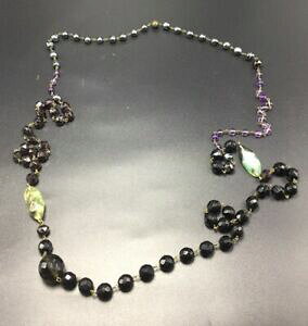 yzWG[EANZT[ y[jC^ABe[WOi_AWXgp[OXtbOlbNXpellini italie vintage grenade amethyste perle verre amp; fluorine long collier